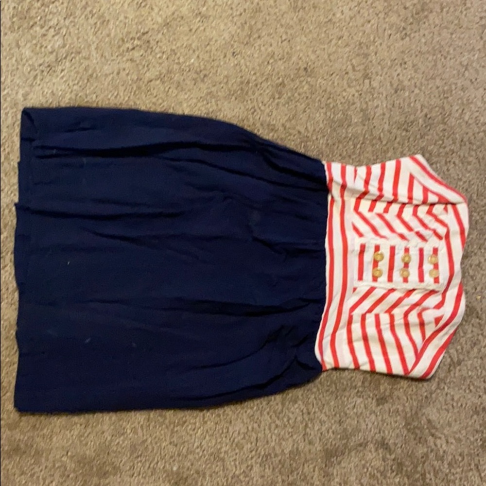 Strapless summer dress